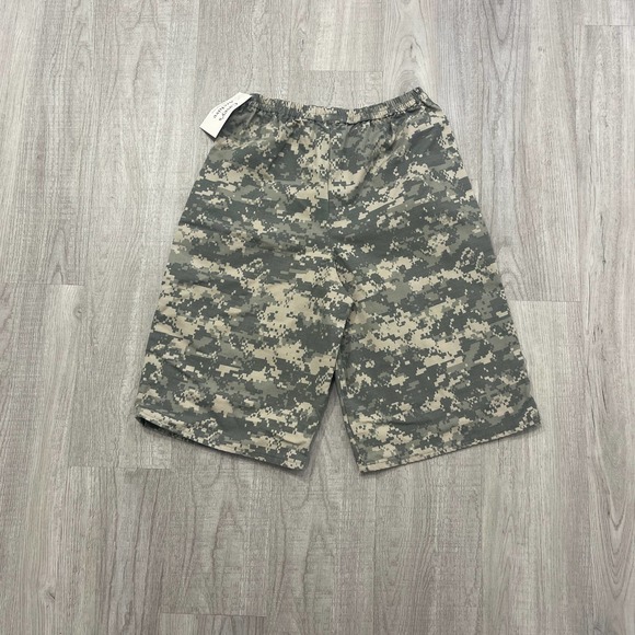 VINTAGE 90s Digital Camo Camoflauge Elastic Waist Shorts Size Small S Women's - Picture 4 of 6